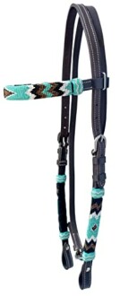 Western Hand Braided Pure Leather Headstall