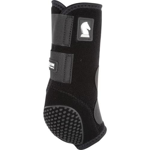 Black horse leg wrap with velcro straps