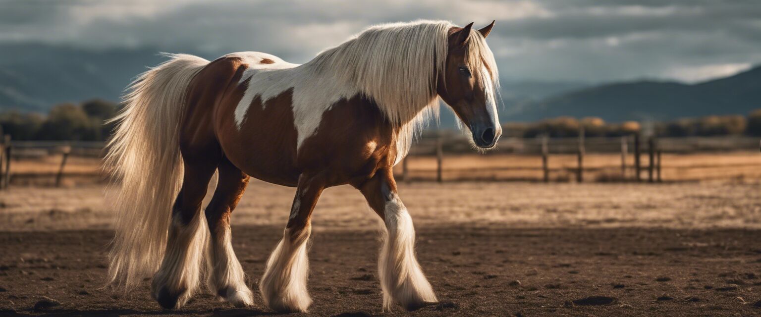 Happy horse after grooming