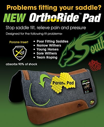 OrthoRide Pad advertisement highlighting features and benefits.