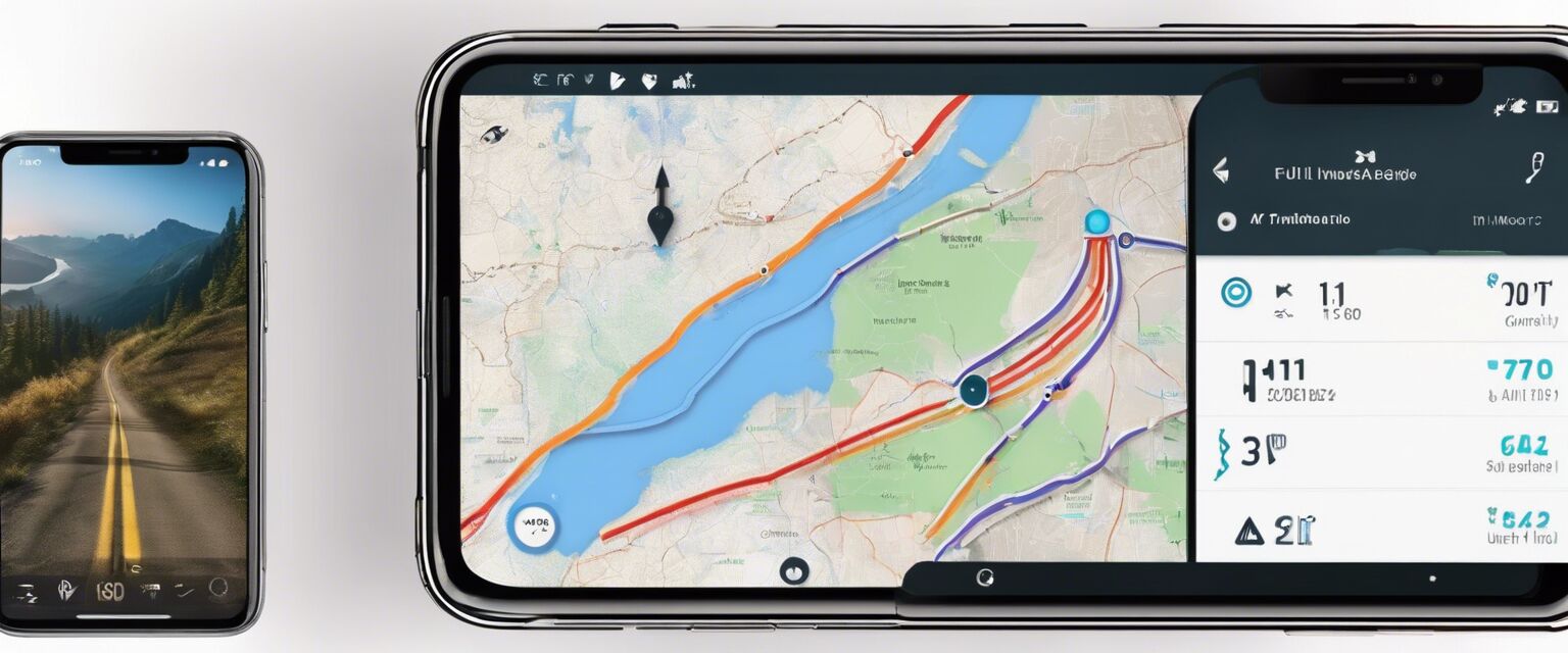 Smartphone trail navigation app